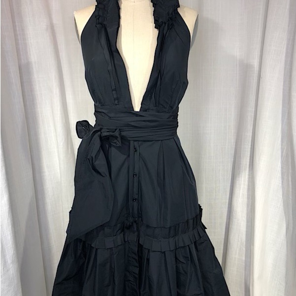 Vintage Black Halter Dress